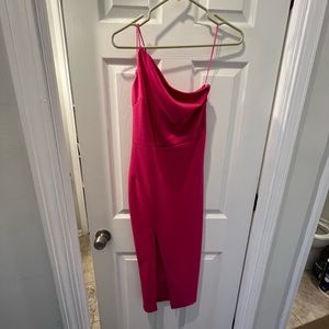 Hot pink midi Hello Molly dress size S!